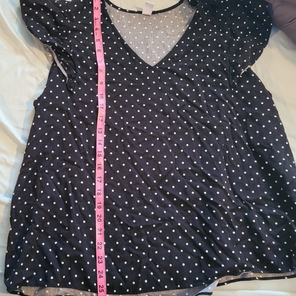 XL Old Navy Black Polka Dot Tank - Picture 8 of 8